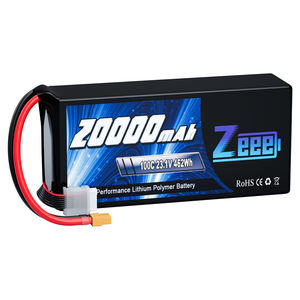 Zeee HV 리포 드론 배터리 6S 23.1V 20000mAh 100C 소프트 케이스 XT60 고전압 리포 배터리 (UAV 드론 FPV용) - Product Image 1