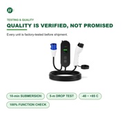 Pengisi Daya EV Portabel 11kW Konektor Tipe 2 Colokan CEE AC Home EVSE OEM ODM