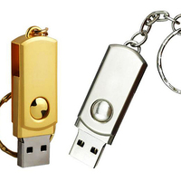 Özel logolu USB flash bellek stokta OTG Metal usb flash sürücü düğün hediyeleri için