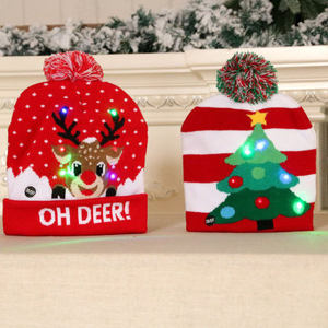 Nóng bán giáng sinh mũ Santa Claus Pompom Beanies giáng sinh mũ Mũ Santa Mũ giáng sinh - Product Image 4