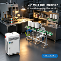 Équipement spécialisé pour l'inspection visuelle des particules, intégré à une machine d'inspection automatique des bouteilles