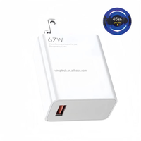 Vente en gros à bas prix pour chargeur Mi Turbo Charge 67W 120W, prise EU US UK, adaptateur d'alimentation à charge rapide, câble Type C 6A