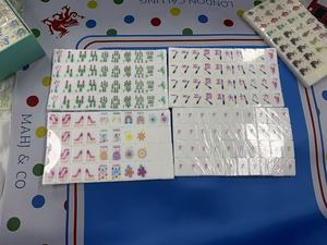 ไพ่มาห์จงพลาสติกแบบคลาสสิก พิมพ์ลายได้ตามต้องการ สำหรับ 4 ผู้เล่น ขาเหล็กพับได้ เหมาะสำหรับงานเลี้ยงครอบครัว จัดส่งรวดเร็ว - Product Image 4