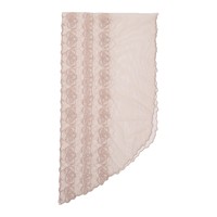 Hijab élégant en dentelle brodée de roses pour femmes musulmanes, voile en maille transparente pour les occasions de mariage et de fête