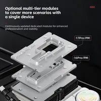 Station de dessoudage intelligente QianLi F1X avec contrôle de température pour la maintenance des puces PCB des téléphones mobiles X-17PM – Kit d'outils