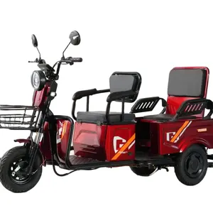 Triciclo elétrico de passageiros com bateria de chumbo-ácido, ferramentas de viagem de alta qualidade, bom preço, triciclo elétrico de três rodas, scooter, 3 rodas