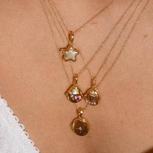 Ожерелье с золотым медальоном, 14 карат - Product Image 3