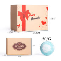Personnalisé Naturel Biologique Personnalisé 12 Pièces Coffret Cadeau Bombes De Bain Moussant Ingrédients Naturels pour Femmes Vente en Gros