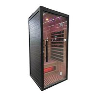 Kustom kualitas tinggi ponsel dalam ruangan 2 orang inframerah ruang Sauna Kanada Hemlock Sauna Pod