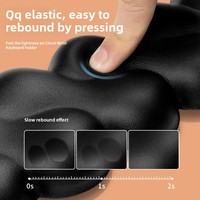 Support de clavier transfrontalier avec repose-poignets en mousse à mémoire de forme et tapis de souris, série Cloud Légère pour usage bureautique
