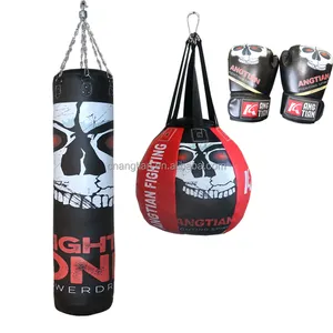 Angtian Competitive price martial arts heavy bags tear drop bags muay thai fitness training punch sandbags