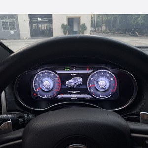 Màn hình LCD kỹ thuật số 12.3 inch cho bảng điều khiển xe hơi, tương thích với CarPlay và Android <span class=keywords><strong>Auto</strong></span>, dành cho xe Jeep Grand Cherokee 2014-2018, bảo hành 1 năm - Product Image 2