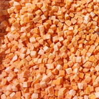 Cubes de carottes surgelées de qualité A jaunes en gros, emballage en vrac