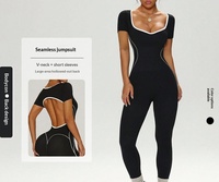 Leggings Deportivos de Verano para Mujer, Sin Costuras, de Cintura Alta, Ajustados, con Costuras Visibles, para Correr y Hacer Ejercicio