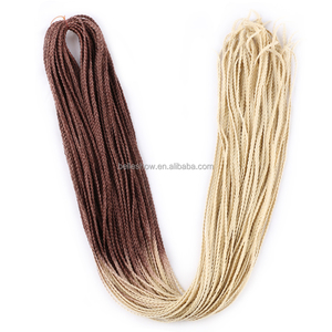Nudos Zizi-trenzas de ganchillo, <span class=keywords><strong>extensiones</strong></span> de cabello sintético ombré, microtrenzas de ganchillo - Product Image 2