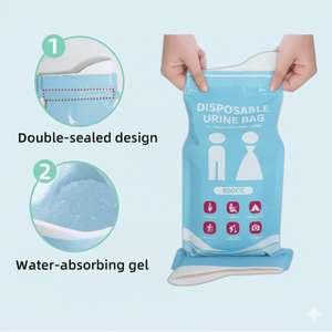 Bolsa de Vómito y Orina Desechable Portátil de Emergencia para Viajes, Personalizada, Unisex, de 700ML, 800ML, 900ML, para Adultos y Niños, con Gel - Product Image 6