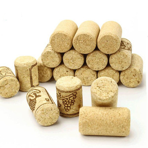 Bouchons de vin en bois naturel personnalisés en gros vin rouge bouteille de champagne bouchons de liège bouchon d'étanchéité - Product Image 1