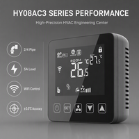 Termostato Digital Inteligente HY08AC-4 WIFI 0-10V, 24V para Aires Acondicionados Centrales de Ventilador