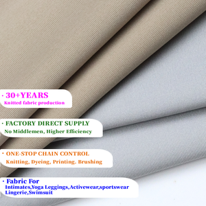 Vente en gros usine – <span class=keywords><strong>Tissu</strong></span> double maille semi-brillant haute élasticité 185 g/m² 58 % nylon 42 % élasthanne pour vêtements de yoga et leggings - Product Image 2