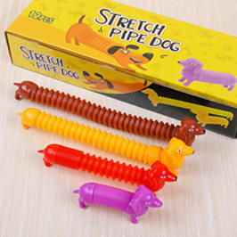 Lucky koo Stretchy <span class=keywords><strong>Sensory</strong></span> Zappeln Spielzeug für Stress Angst Sensorisches Spielzeug Stretchy Armband Mini Spielzeug für Kinder Klassen zimmer Preise - Product Image 3