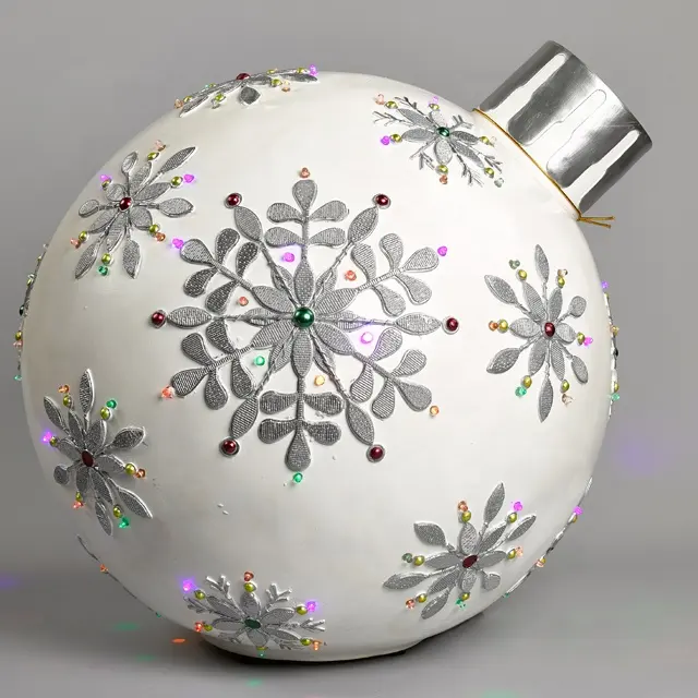 Nueva llegada Magnesia bola iluminada de Navidad con adaptador GS, decoración navideña de Magnesia