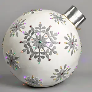 New arrive Magnesia christmas lighted ball with GS adaptor,Magnesia christmas decoration