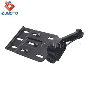 Motocicleta telescópica plegable LED Luz de montaje <span class=keywords><strong>lateral</strong></span> titular de placa de licencia para Harley Dyna Sportster 883 1200 XL 07-16 - Product Image 2