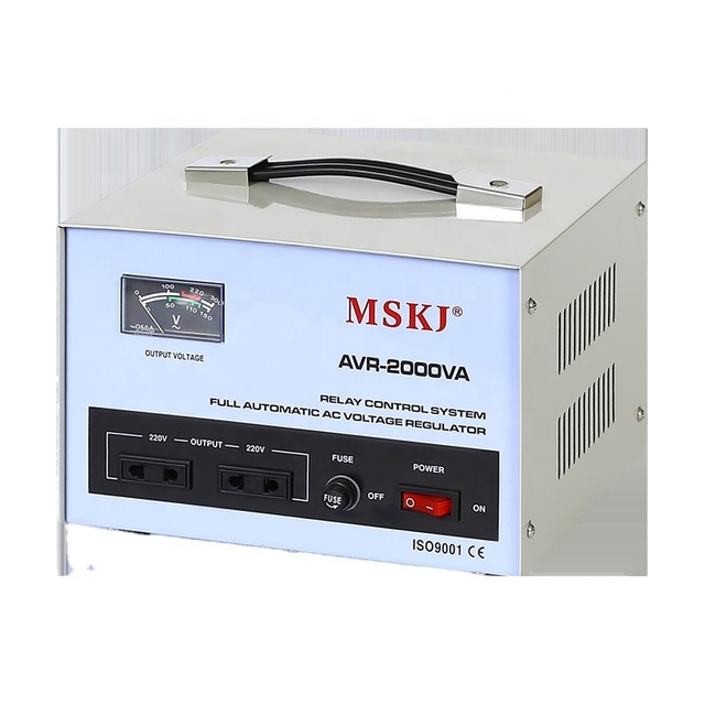 TND/SVC 5KVA 220V AC 50Hz Single Phase Automatic Voltage Regulator (AVR) Voltage Stabilizer with Digital Display High Efficiency