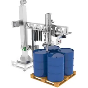 Automatic Plastic Bucket Explosion Proof Lubricant Oil Detergent Liquid Epoxy Weight Filler Barrels Weighing Filling Machine