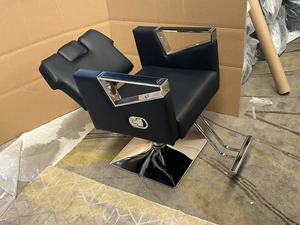 Sillón de Barbería Giratorio de 360 Grados de Lujo Personalizado, Silla de Salón Hidráulica Ajustable en Altura, de Cuero Sintético, Moderna, para Barbería - Product Image 5