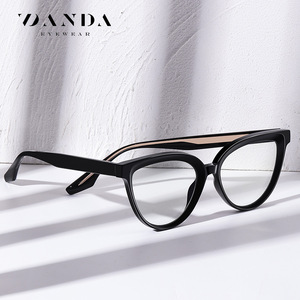 Danda – lunettes de vue œil de chat pour femmes, monture complète, anti-lumière bleue, matériau TR léger BC905 - Product Image 2