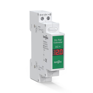 เครื่องวัดแรงดันไฟฟ้ากระแสตรง DC11V-310V จอแสดงผลดิจิตอล LED อัจฉริยะ โวลต์มิเตอร์แบบติดราง M246 - Product Image 3