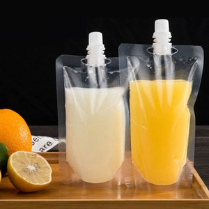 Custom Laminated Spout Juice Custom Design Juice Jelly <b>Plastic</b> <b>Packaging</b> Bag Reusable Clear Stand up Pouch with Nozzle - Product Image 6
