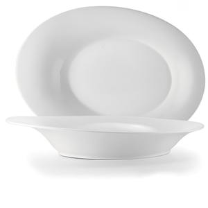 จานลึกพอร์ซเลนทรงวงรี CARLOTTA ขนาด 17.5x12.5 ซม. สีขาว - Product Image 1