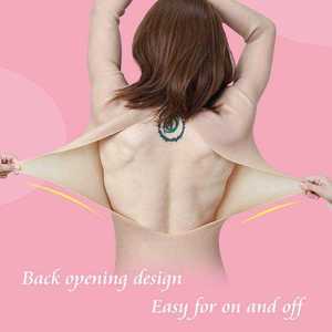 สมจริงซิลิโคนชุดสูทผู้หญิงที่มีหน้ากากศีรษะแขนเท้าสําหรับCrossdresser Sissy Transvestiteหน้าอกลากQueen Trans CD - Product Image 5