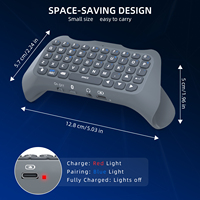 Mini clavier avec haut-parleur intégré, support ergonomique pour la paume de la main, Chatpad, facile à brancher et à utiliser pour la manette PS5