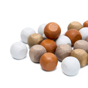 Fábrica Atacado 6 Lados Cantos Arredondados Dados Personalizado Impresso Logotipo Colorido Em Branco De Madeira Dados para Jogos De Tabuleiro - Product Image 1