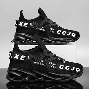 Zapatillas de deporte informales para hombre, zapatos transpirables de talla grande para hombre, zapatos para correr al aire libre, deportes de caminar, zapatos blancos, zapatos masculinos de moda, color rojo - Product Image 2