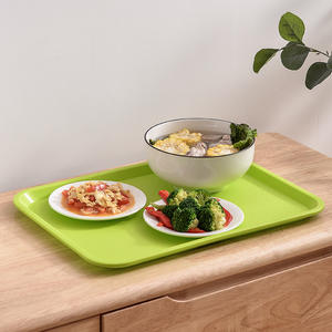 Plaque <span class=keywords><strong>de</strong></span> collation rectangulaire en PP <span class=keywords><strong>de</strong></span> haute qualité plateau <span class=keywords><strong>de</strong></span> restauration rapide plateau empilable en plastique plateau antidérapant - Product Image 6