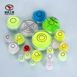 YJ-CR1188 plastic circular bullseye bubble spirit level vial