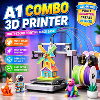 Versi Global BARU Bamboo A1 A1C Printer Desktop FDM Terbuka Kunci (Unlocked) A2L P1SC P2SC H2SC H2D H2C Pencetakan Model Kustom dengan Remote Ponsel