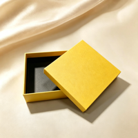 Boîte d'emballage en velours crème de luxe avec logo personnalisé, boîte à bijoux en carton rigide de qualité supérieure, couvercle et base, boîte cadeau pour accessoires raffinés