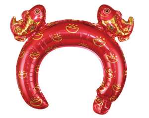 Lucky koi – ballons à bandeau, nouveaux couvre-chef gonflables à la carpe <span class=keywords><strong>rouge</strong></span>, ballons en <span class=keywords><strong>Film</strong></span> d'aluminium pour la décoration du Festival de la lanterne du nouvel an - Product Image 1