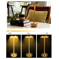 Lampe de bureau LED sans fil rechargeable avec contrôle tactile, intensité réglable, pour restaurant, café, mariage, vente en gros, OEM