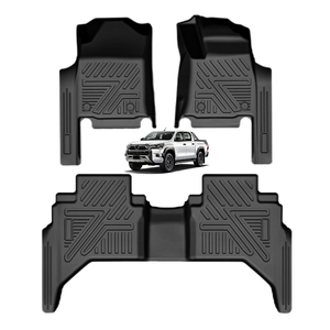 Customized Auto Carpet Deep Dish Car Mats Custom 5D TPE Car Floor Mat for Hilux 2017 2016-2024 - Product Image 2