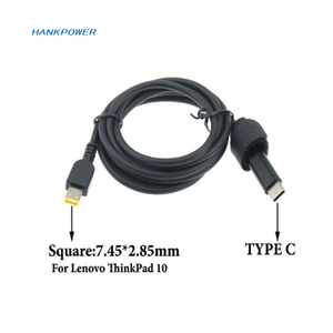 <span class=keywords><strong>Cable</strong></span> <span class=keywords><strong>conector</strong></span> de cargador de corriente, adaptador USB <span class=keywords><strong>tipo</strong></span> <span class=keywords><strong>C</strong></span> a cuadrado, 20V, DC, PD, 3A, 65W, para Lenovo Thinkpad - Product Image 3