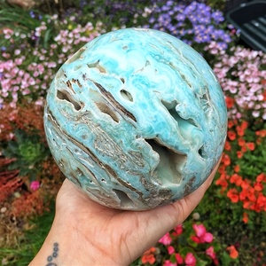 Vente en gros de pierres de guérison naturelles Reiki, boule de quartz, sphère de cristal d'hémimorphite de haute qualité pour cadeau spirituel - Product Image 4