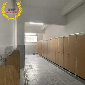 Panneau moderne en HPL cloison de toilette commerciale populaire pour attrayant nid d'abeille étanche pour les toilettes de salle de bain de bureau d'<span class=keywords><strong>occasion</strong></span> - Product Image 3