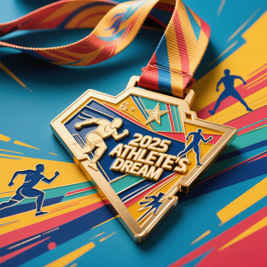 Médaille de fabricant en gros, personnalisez votre logo, alliage de zinc, médaille sportive 3D dorée pour marathon, médaille de course personnalisée en métal - Product Image 5