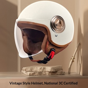 Casco de Seguridad Retro ABS para Motocicleta y Automóvil Eléctrico, Precio de Fábrica, para Hombre y Mujer, Cuatro Estaciones, Invierno - Product Image 2